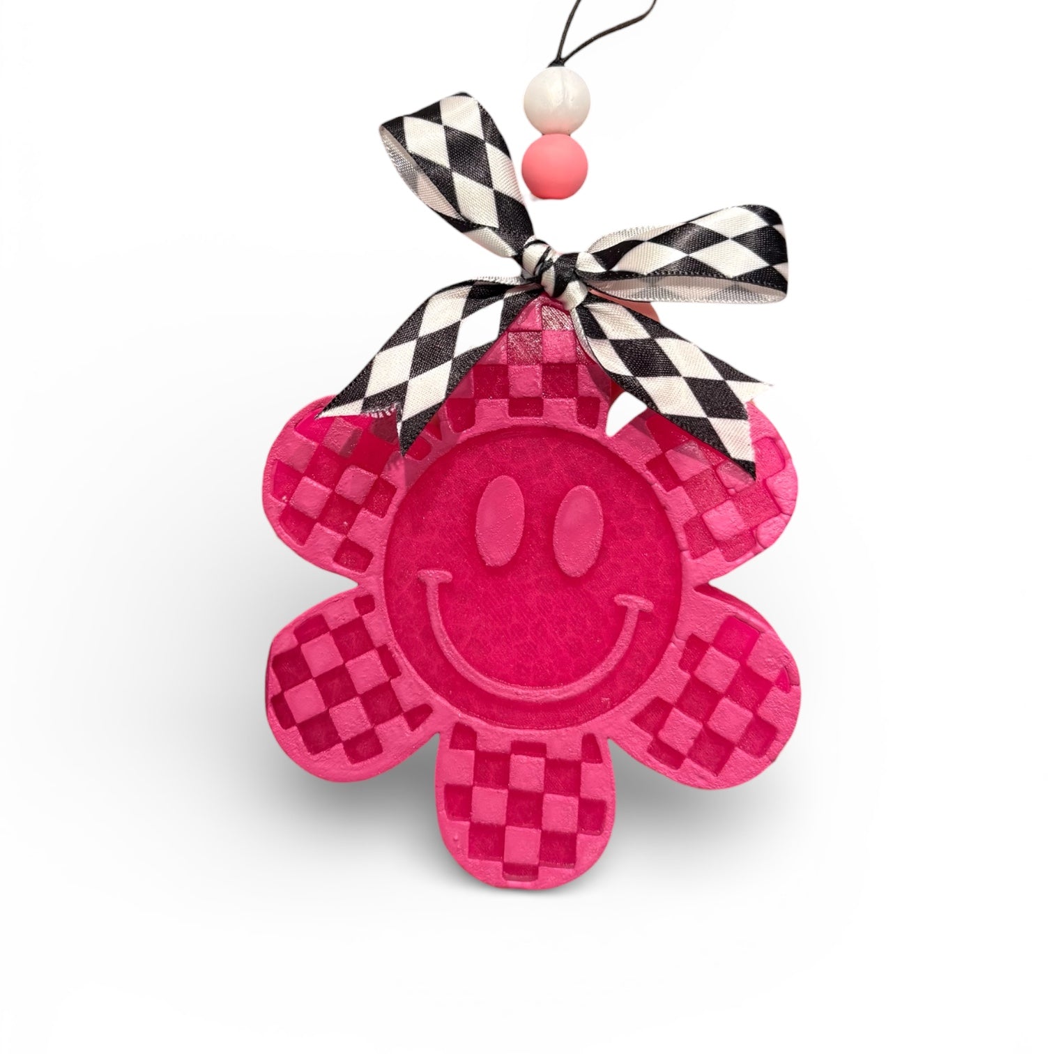 Checkered Smiley Flower